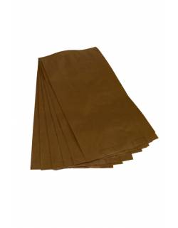 Popieriniai maišeliai maistui 18/6x33 rudi ,33 gsm 100 vnt/pak,