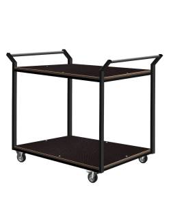Transportavimo vežimėlis 60x90cm su 2 lentynomis