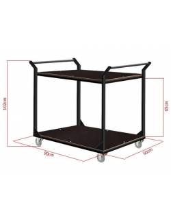 Transport Trolley with 2 Shelves – 60 x 90 cm