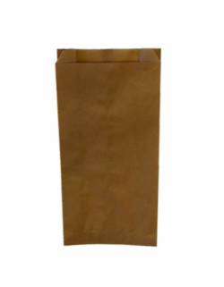 Popieriniai maišeliai maistui 18/6x33 rudi ,33 gsm 100 vnt/pak,