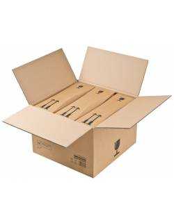Kartoninė dėžutė buteliams siųsti CP181, 375x365x250mm