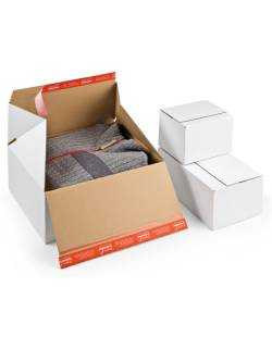 Cardboard 184x149x127mm boxes with quick folding bottom CP155, (M)