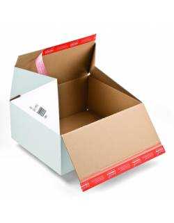 Cardboard 389x324x160mm boxes with quick folding bottom CP155, (M)