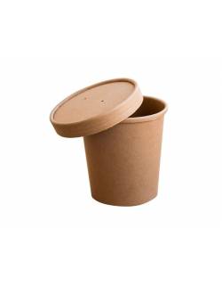 Disposable paper lid Ø90 mm Pack of 25 pcs.