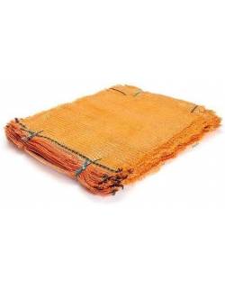 Mesh Bags with UV Protection, 48x68 cm, Orange with Drawstring