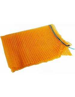 Mesh Bags with UV Protection, 48x68 cm, Orange with Drawstring