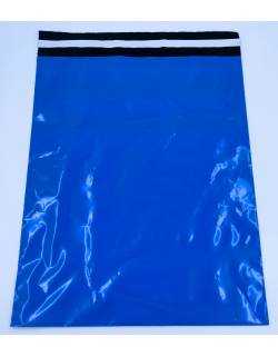 Siuntų Vokai 340x420mm+50mm LDPE, Užklijuojami, Žydri