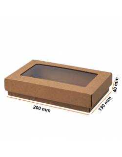 Two-Piece Gift Box with Window – 200 x 130 x 40 mm
