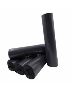 Extra strong 60L trash bags. Made from 60my (micron) thick LDPE film.