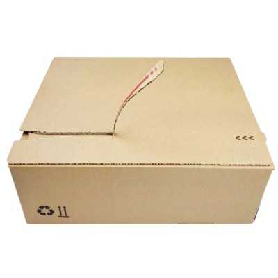 Kartoninė dėžė automatiniu dugnu bei lipnia juostele 230x160x80mm