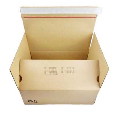 Kartoninė dėžė automatiniu dugnu bei lipnia juostele 230x160x80mm