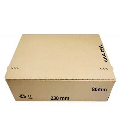 Kartoninė dėžė automatiniu dugnu bei lipnia juostele 230x160x80mm