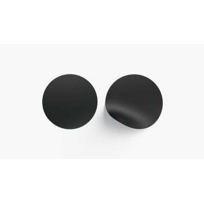 Lipni PP apvali juoda etiketė PP su žyme Ø 28mm