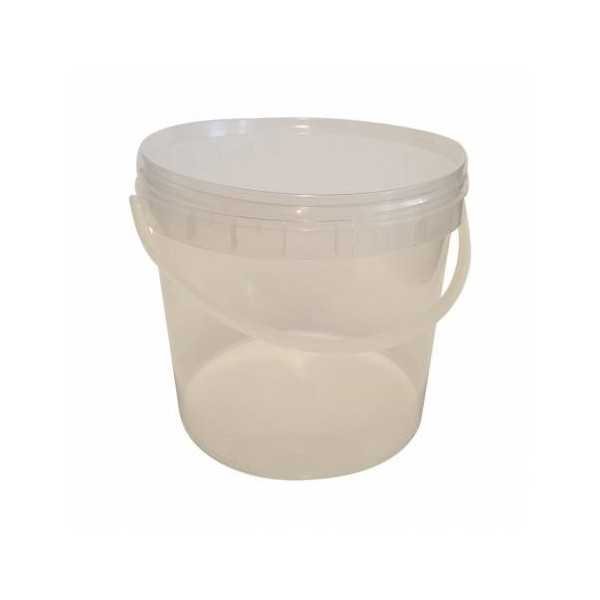 Plastic Bucket 3.4 L, Transparent (150 pcs./pack)
