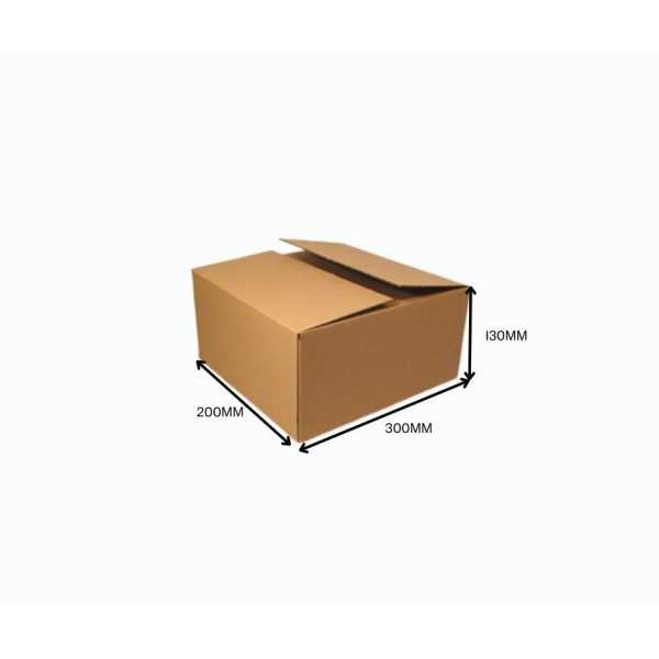 Kartoninė dėžutė 300x220x130mm, F0201 3sl, Ruda, B11R(M dydis)