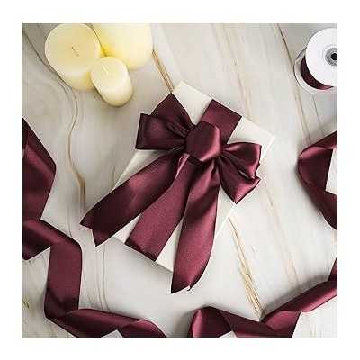 Satininė juostelė 25mm x 32m - Bordo