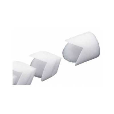 PE Rounded Protective Corner, White – 75mm x 10mm x 45mm