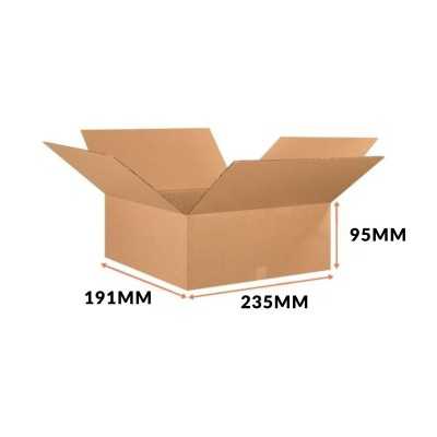Kartoninė dėžutė 235x191x95mm F0201 3sl. Ruda B11R