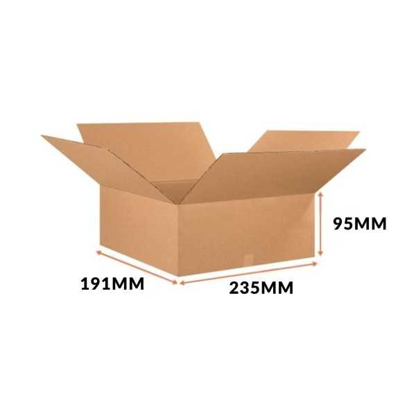 Kartoninė dėžutė 235x191x95mm F0201 3sl. Ruda B11R