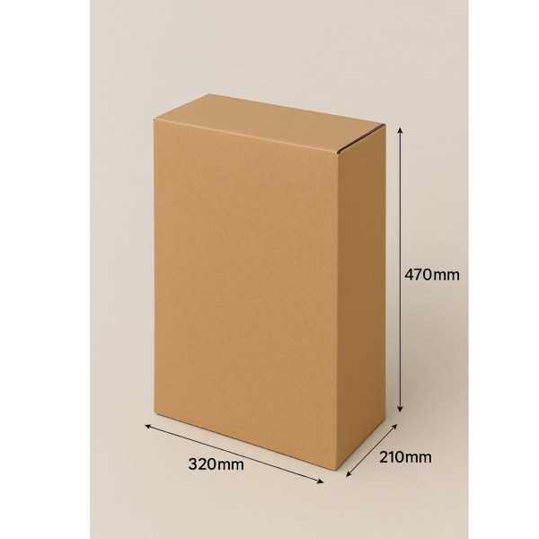 Kartoninė dėžė stačiakampė forma 320x210x470mm (L dydis)