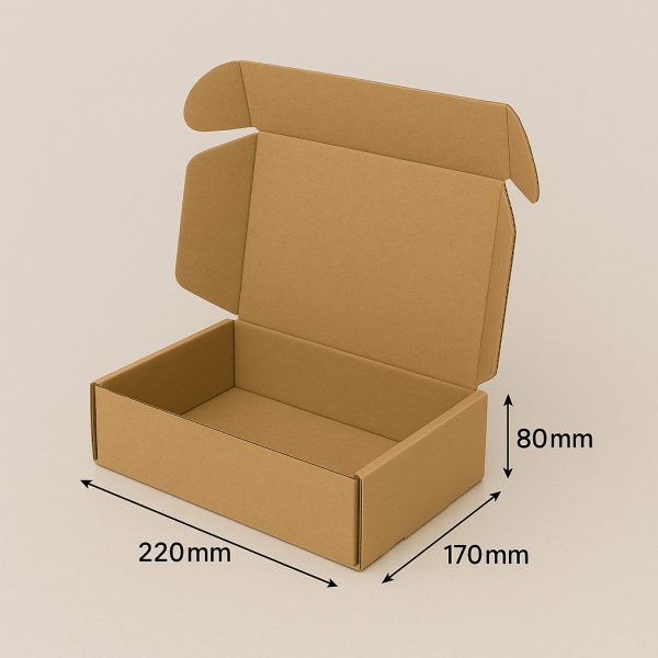 Cardboard box 220x170x80mm (M)