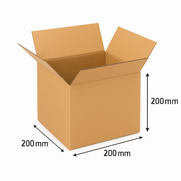 Cardboard box, 200x200x200 mm (M size)