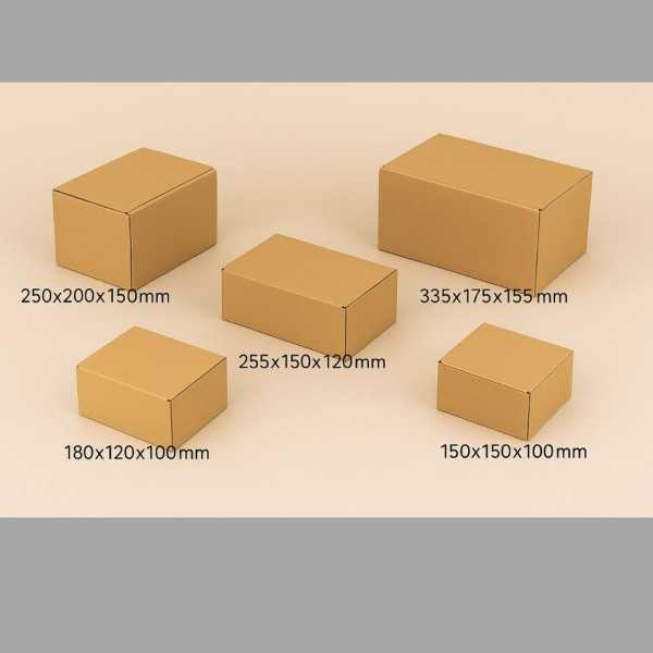 Cardboard box (M size), rectangular shape