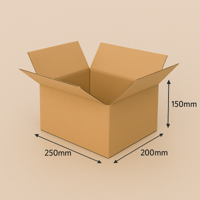 Cardboard box (M size), rectangular shape
