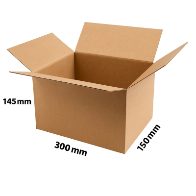 Cardboard box, 300x150x145 mm (M size)