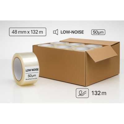 Lipni juosta 48 mm x132 m. low noise, modifikuotas akrilas ,50 my,36 r