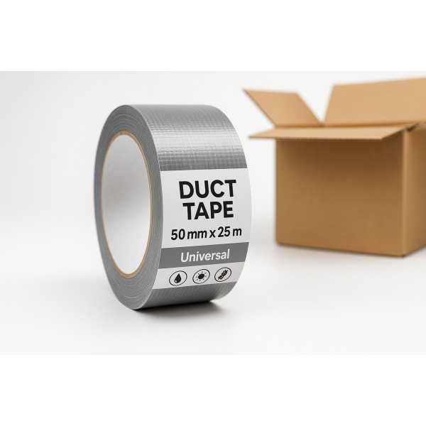 Universal Cloth Tape (Duct Tape) 50 mm x 25 m – Grey