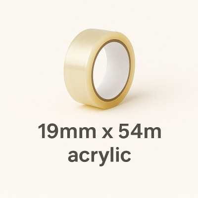 Lipni juosta 19mmx54 m acrylic kl. | Ailena.lt