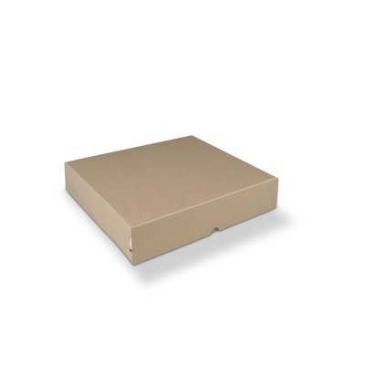 Natural Kraft Wine & Gift Box with Pattern, 460 × 370 × 90 mm, White