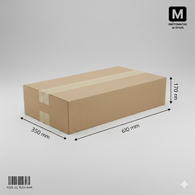 Carton Box M 610x350x170mm | Ailena.lt