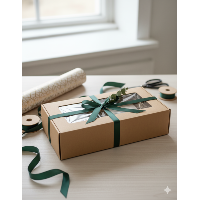 Two-part box with window, 320x165x93 mm