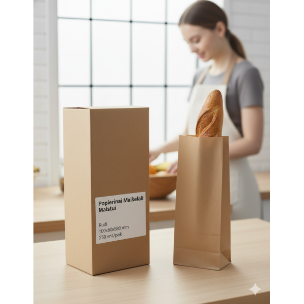 Paper bags 100x60x580mm / 250pcs.