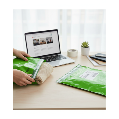 Durable LDPE shipping bags 340×420×50 mm (FB04)