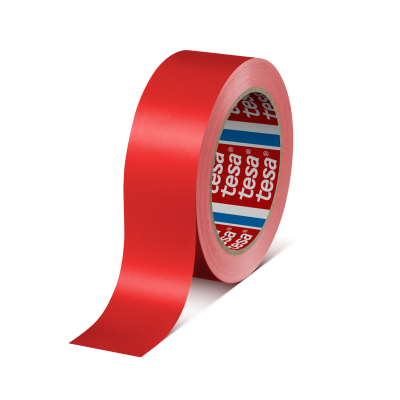tesa® PVC adhesive tape 19 mm x 66 m, red