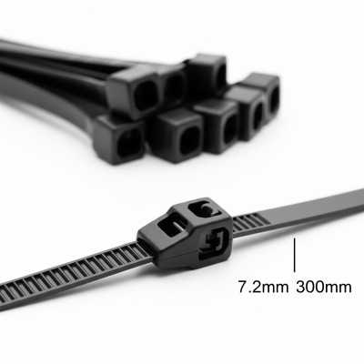 Nylon Cable Tie, Black, 7.2 x 300 mm, 50 pcs Nylon Cable Tie, Black, 7.2 x 300 mm, 50 pcs