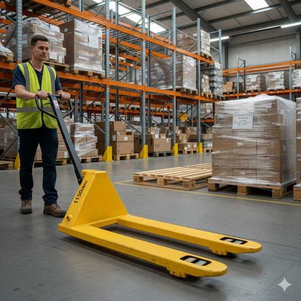 Standard hydraulic pallet truck HPT25, 1150mm