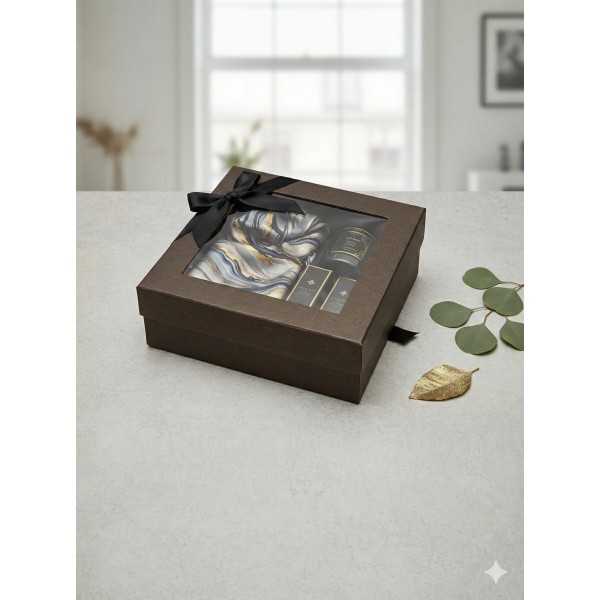 Black Box with PET Window (245x245x80 mm)
