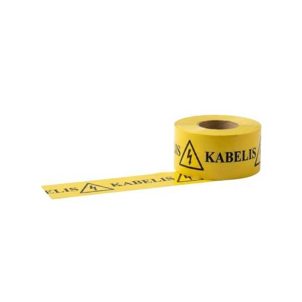 CAUTION CABLE Tape, 230mm x 100m / 100μm