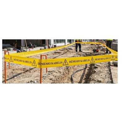 DĖMESIO KABELIS juosta 230mm x100 m /100my