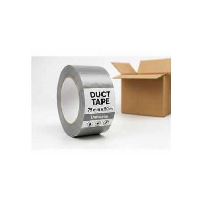 Universali audinio juosta 75mmx50m pilka duct tape silver 16 rolls/box