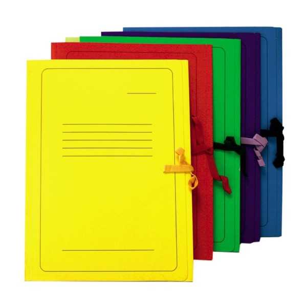 SMLT Cardboard Folder with Ties, A4, Blue