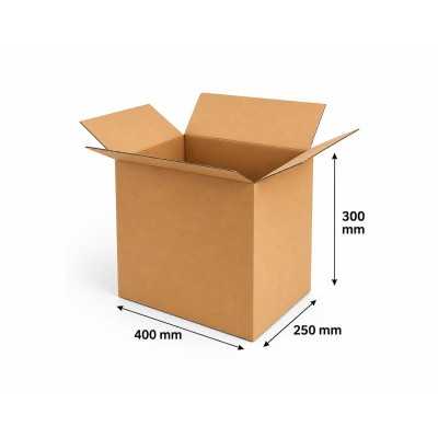 Cardboard box, 400x300x250 mm (L size)