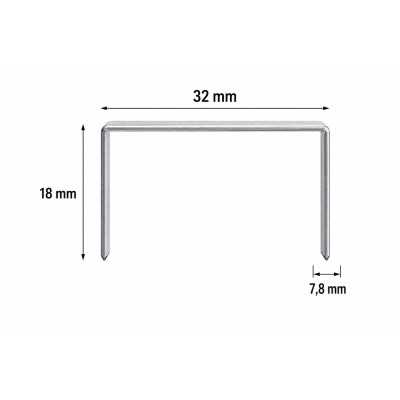 Pakavimo kabės PACKFIX 32x18 mm | 7800 vnt. dėžėje