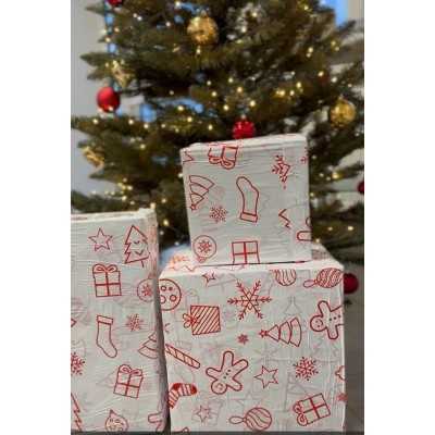 Christmas printed stretch film 500mm x 115m 23µm | Ailena